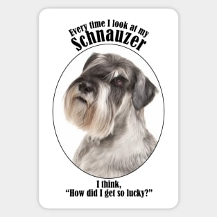 Lucky Schnauzer Sticker